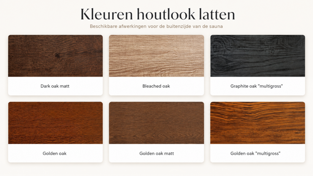 houtlook latten buitenzijde sauna