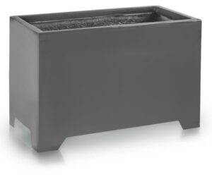 Fiberglass plantenbak separator grafiet 80 × 38 × H46 cm