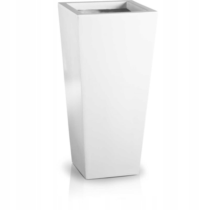 Fiberglass hoge plantenbak wit 95.007.58 Fiberglass hoge plantenbak wit Ø27 × H58 cm