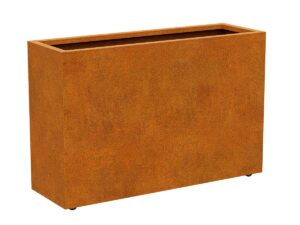 metal flowerpot on spikes movil 2 corten a cortena.jpg