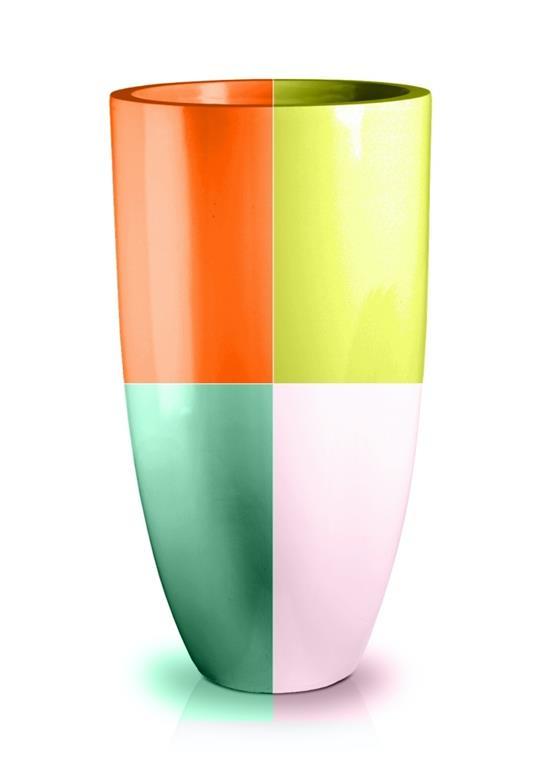 Buitenplantenbak Fiberglass – Ø 55 cm / H 100 cm – RAL-kleur naar keuze Buitenplantenbak Fiberglass – Ø 55 cm / H 100 cm – RAL-kleur naar keuze
