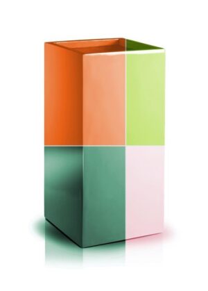 Buitenplantenbak Fiberglass – Ø 40 cm / H 80 cm – RAL-kleur naar keuze